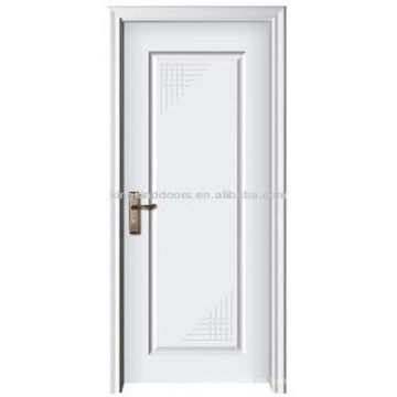 Weiße Farbe schlichtes Design Holz Innentür MJ-207 Massivholz Tür